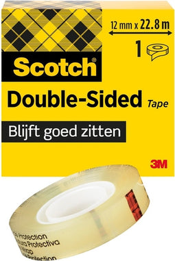 Plakband Scotch 665 12mmx22.8m dubbelzijdig | 12 stuks