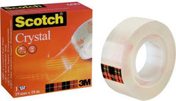 Plakband Scotch Crystal 600 19mmx10m | Omdoos a 12 stuk | 12 stuks