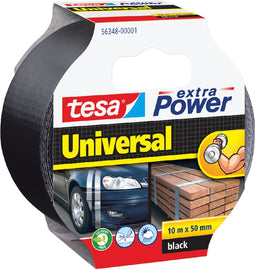 Plakband Tesa 50mmx10m extra Power zwart | 6 stuks