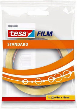 Plakband Tesa film standaard 15mmx66m | 10 stuks