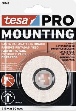 Plakband TESA Mounting Pro Dubbelzijdig 19 mm x 5 m