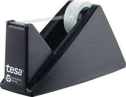 Plakbandhouder tesa 59045 zwart met 1 rol 19mmx10m | 18 stuks