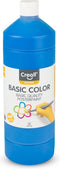 Plakkaatverf creall basic blauw 1000ml | Fles a 1000 milliliter