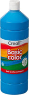 Plakkaatverf creall basic blauw 1000ml | Fles a 1000 milliliter