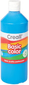 Plakkaatverf creall basic blauw 500ml | Fles a 500 milliliter | 6 stuks