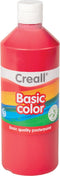 Plakkaatverf creall basic donkerrood 500ml | Fles a 500 milliliter | 6 stuks