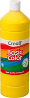 Plakkaatverf creall basic geel 1000ml | Fles a 1000 milliliter