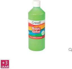 Plakkaatverf creall basic lichtgroen 500ml | Fles a 500 milliliter