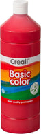 Plakkaatverf creall basic lichtrood 1000ml | Fles a 1000 milliliter