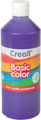 Plakkaatverf creall basic paars 500ml | Fles a 500 milliliter | 6 stuks