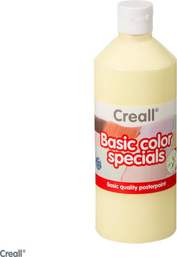 Plakkaatverf creall basic pastel geel 500ml | 1 fles