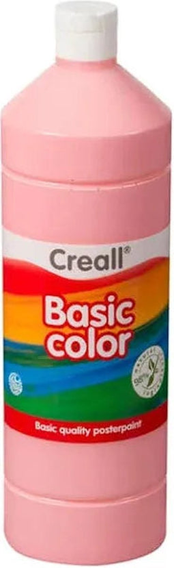Plakkaatverf creall basic roze 1000ml | 1 fles | 6 stuks