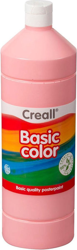 Plakkaatverf creall basic roze 1000ml | 1 fles