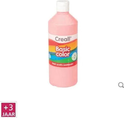 Plakkaatverf creall basic roze 500ml | Fles a 500 milliliter