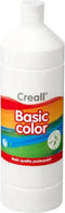 Plakkaatverf creall basic wit 1000ml | Fles a 1000 milliliter | 6 stuks