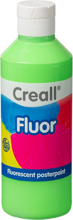 Plakkaatverf creall fluor groen 250ml | Fles a 250 milliliter
