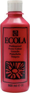 Plakkaatverf Ecola flacon van 500 ml, karmijnrood