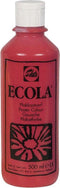 Plakkaatverf Ecola flacon van 500 ml, karmijnrood