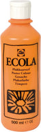 Plakkaatverf Ecola flacon van 500 ml, oranje