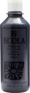 Plakkaatverf Ecola flacon van 500 ml, zwart