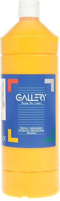 Plakkaatverf flacon van 1.000 ml, donkergeel