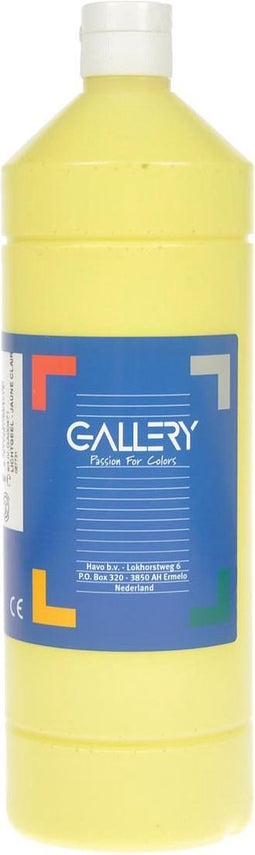 Plakkaatverf flacon van 1.000 ml, lichtgeel
