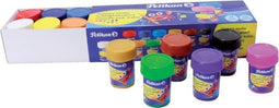 Plakkaatverf Pelikan 20ml assorti doos à 12 potjes