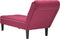 vidaXL - Chaise - longue - met - kussen - en - rechterarmleuning - fluweel - wijnrood
