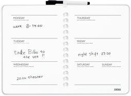 Planbord Week | Magnetisch Whiteboard | Weekplanner | 39,5 x 28 cm + Marker + Magneet