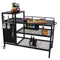 Plancha-trolley - zwart staal