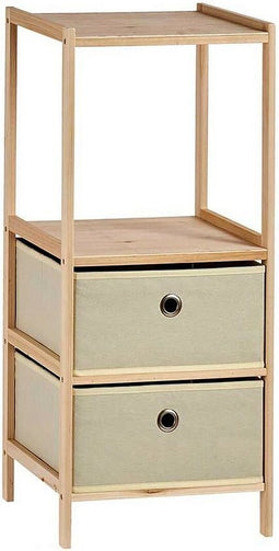 Planken Beige Hout Stof (26 x 72,5 x 32 cm)