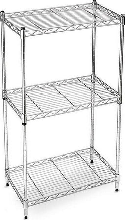 Planken Confortime 3 niveaus Verchroomd (60 x 30 x 120 cm)