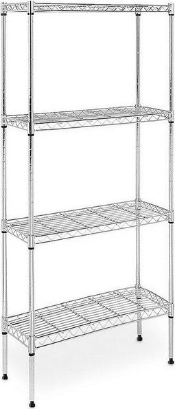 Planken Confortime 4 niveaus Verchroomd (60 x 30 x 150 cm)