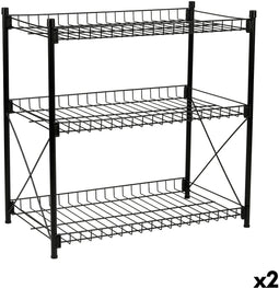 Planken Confortime Metaal 52 x 34 x 55 cm (2 Stuks)