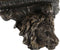 Planken DKD Home Decor Gouden Leeuw Hars (36,5 x 16,5 x 21 cm)