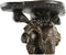 Planken DKD Home Decor Olifant Gouden Hars (36,5 x 16,5 x 36 cm)