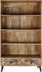 Planken DKD Home Decor Zwart Metaal Donkerbruin Mangohout 100 x 40 x 180 cm