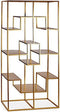 Planken Metaal Metaal Goudkleurig (45 x 200 x 100 cm)