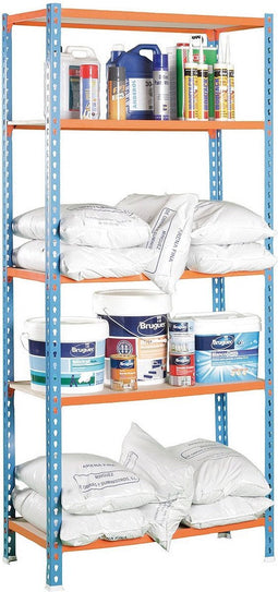 Planken Simon Rack Maderclick 5/400 750 Kg Metaal 5 Planken Spaanderplaat (180 X 90 X 40 Cm)