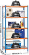 Planken Simon Rack Simonclick Plus 5/500 900 Kg Metaal 5 Planken (200 X 100 X 50 Cm)