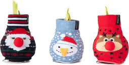 Plant in a Box - Amaryllis - Set van 3 - Hippeastrum 'Xmas Sweater Mix' - Bloembollen - Rode bloemen