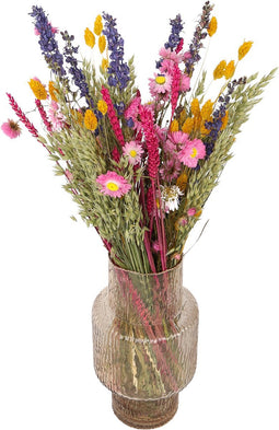 Plant in a Box - Boeket 'Trendy Vibrant' - Droogbloemen - hoogte 55cm