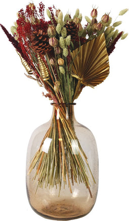 Plant in a Box - Bouquet Large Classic Red - boeket droogbloemen - Rood - 50 cm