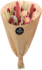 Plant in a Box - Droogbloemen - Boeket 'Pink Cocktail' - Hoogte 35cm - Phalaris - Papaver - Triticum - Setarea - Helichrysum - Lagurus Ovatus