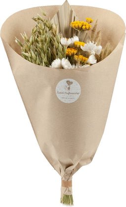 Plant in a Box - Droogbloemen - Boeket 'Spring Natural' - Hoogte 35cm - Tarwehalmen - Rietpluimen
