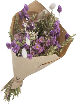 Plant in a Box - Droogbloemen - Boeket 'Trendy Pastel Palette' - Hoogte 55cm
