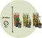Plant in a Box - Thunbergia - Mix van 3 - Geel, Oranje, Rood - Bloeiende klimplanten - Pot 9cm - Hoogte 25-40cm