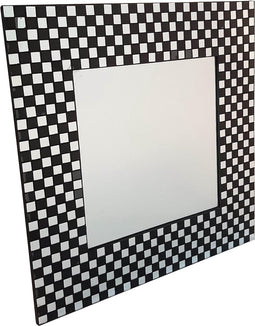Plant&More - Sierlijst spiegel Zwart - Clear Mozaiek - 58 x 58 cm