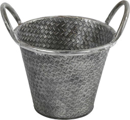 Plantenbak 20.5x17.5x18.5 cm zilver