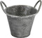 Plantenbak 20.5x17.5x18.5 cm zilver